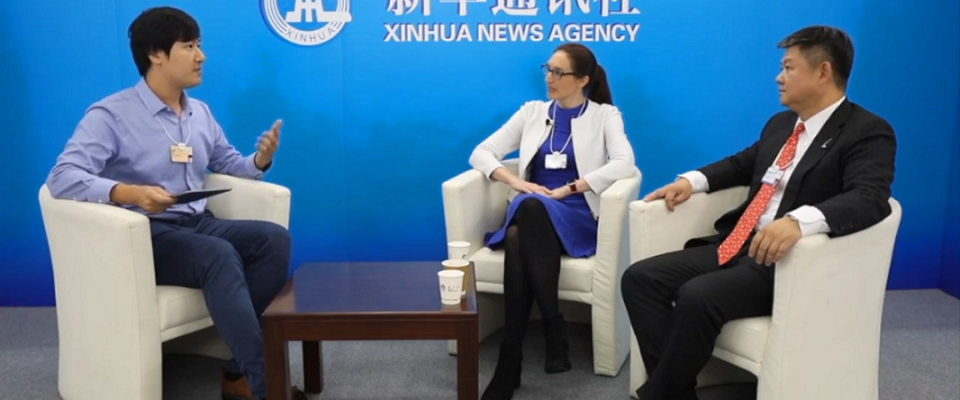 E. J. McKay featured in Xinhua News Live TV discussing the synergy between London and China in Summer Davos